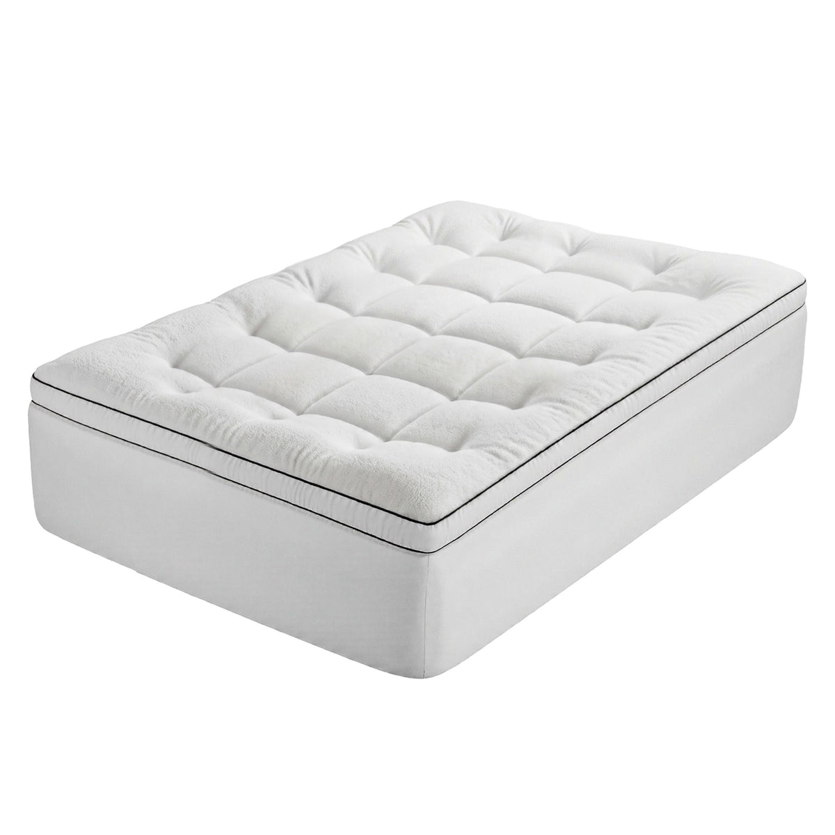 Giselle Bedding Double Mattress Topper 5cm Coral Fleece