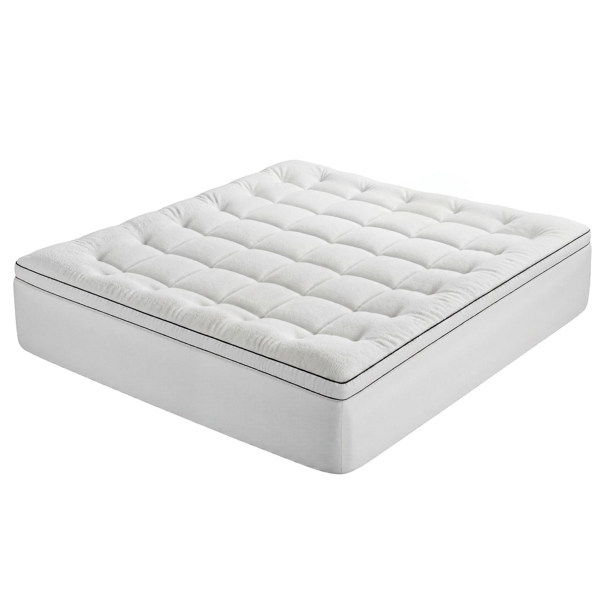 Giselle Bedding King Mattress Topper 5cm Coral Fleece