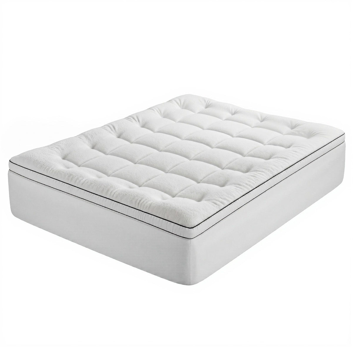 Giselle Bedding Queen Mattress Topper 5cm Coral Fleece