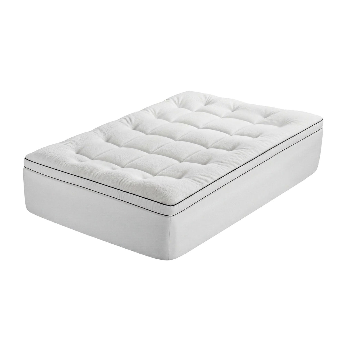 Giselle Bedding Single Mattress Topper 5cm Coral Fleece