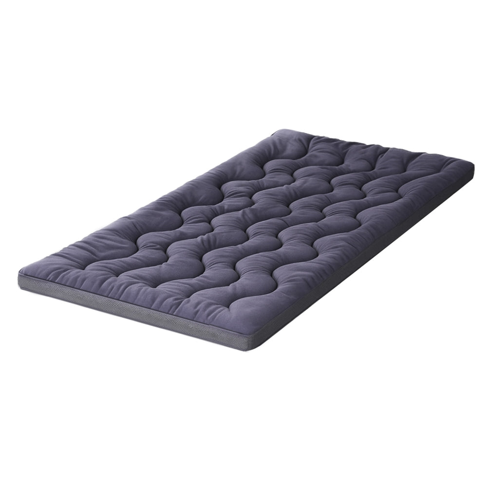 Giselle Bedding 5cm Pillowtop Topper Bamboo Polyester Blend Fibre Pad for Back Pain Relief Washable Overfilled Bed Protector 500GSM King Single