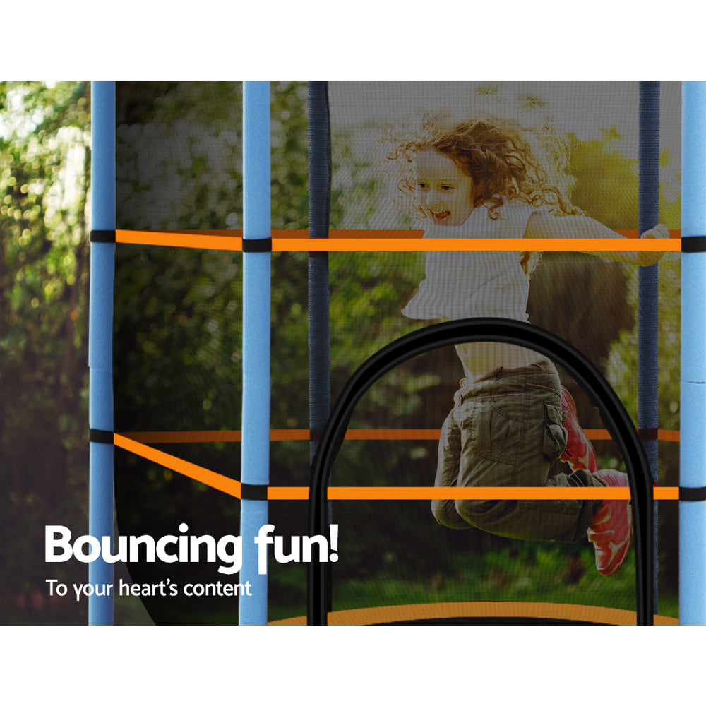 Everfit 4.5FT Trampoline for Kids Trampoline w/ Enclosure S - TRAMPO-C-MINI45-OR