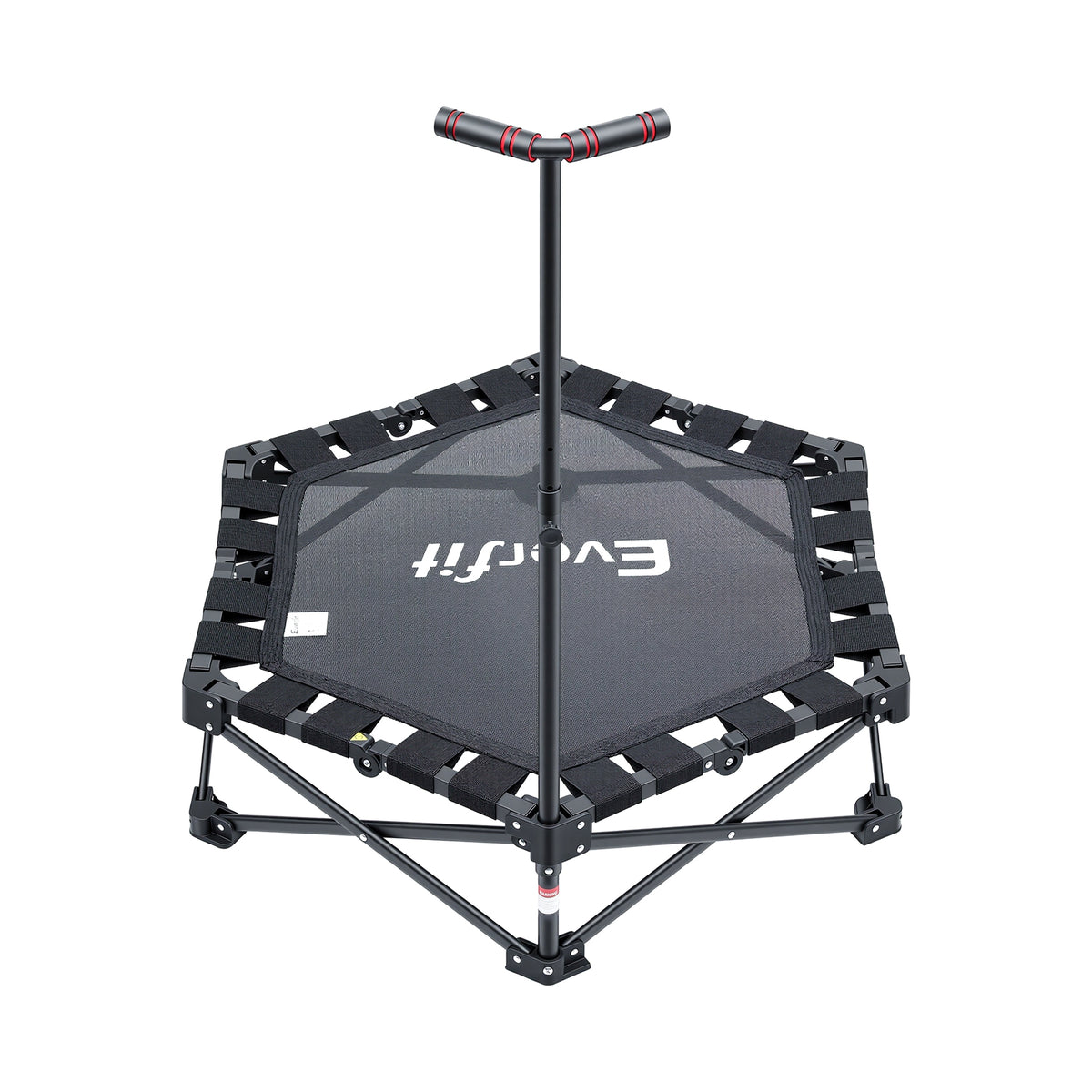 Everfit Fitness Foldable Trampoline Rebounder Adjustable H - TRAMPO-TD-FOLD42-BK
