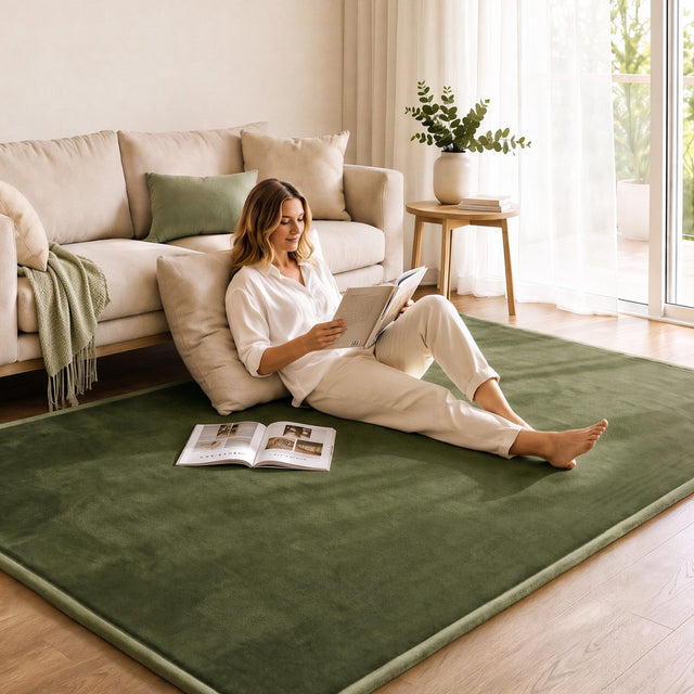 Artiss Tatami Mat Floor Mattress 3cm, 150x200cm Green