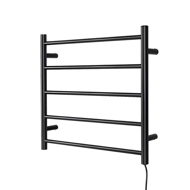 Devanti Electric Heated Towel Rail Rack 5 Bars Wall Mounted Clothes Dry Warmer