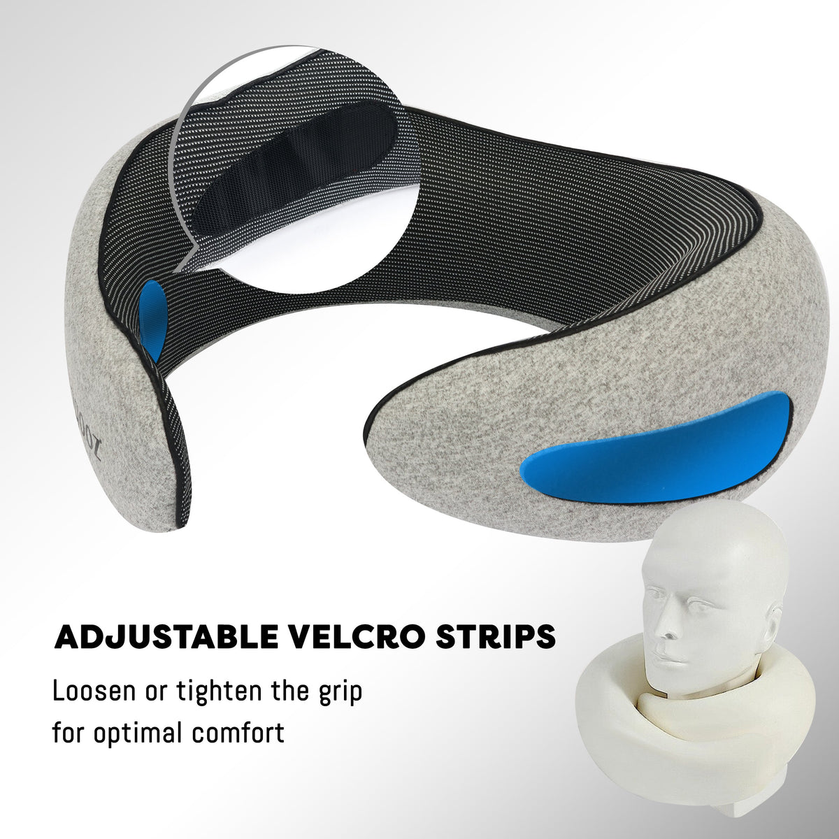 Vagooz Memory Foam Travel Neck Pillow Set
