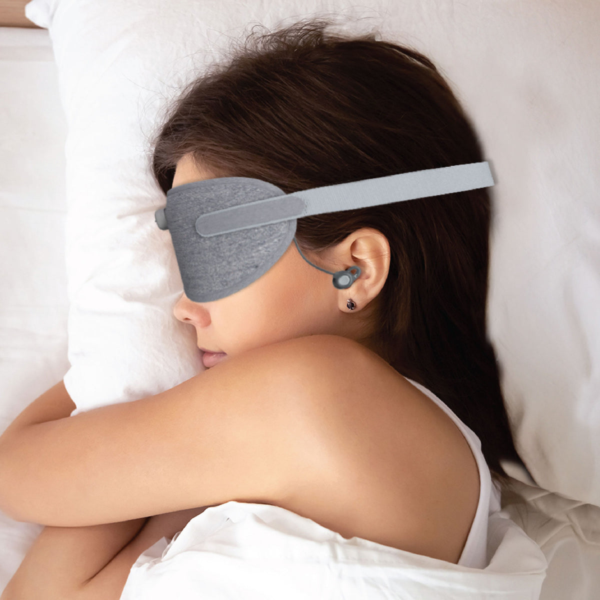 Laser Smart Sleeping Mask Earphone Grey