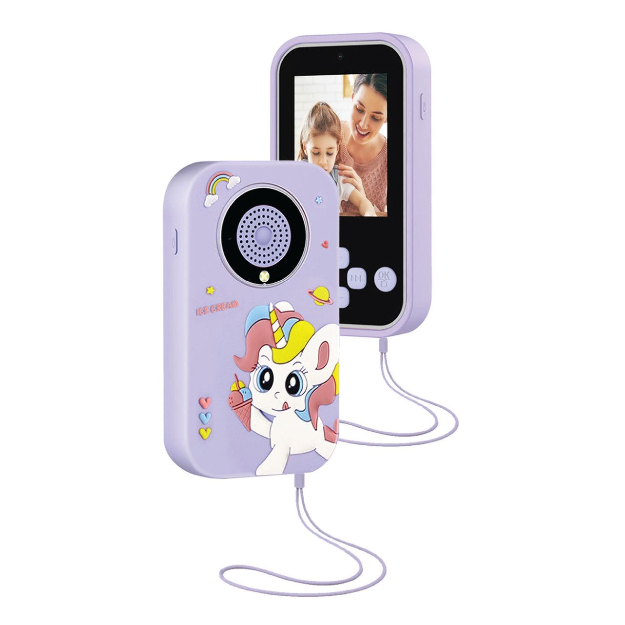 Laser Kids Play Phone Camera and MP3 Player - Purple