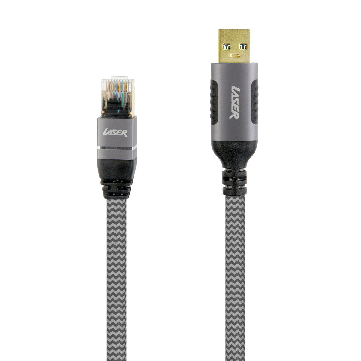 Laser USB-A to RJ45 Male Cable for Compatible Devices - 2m