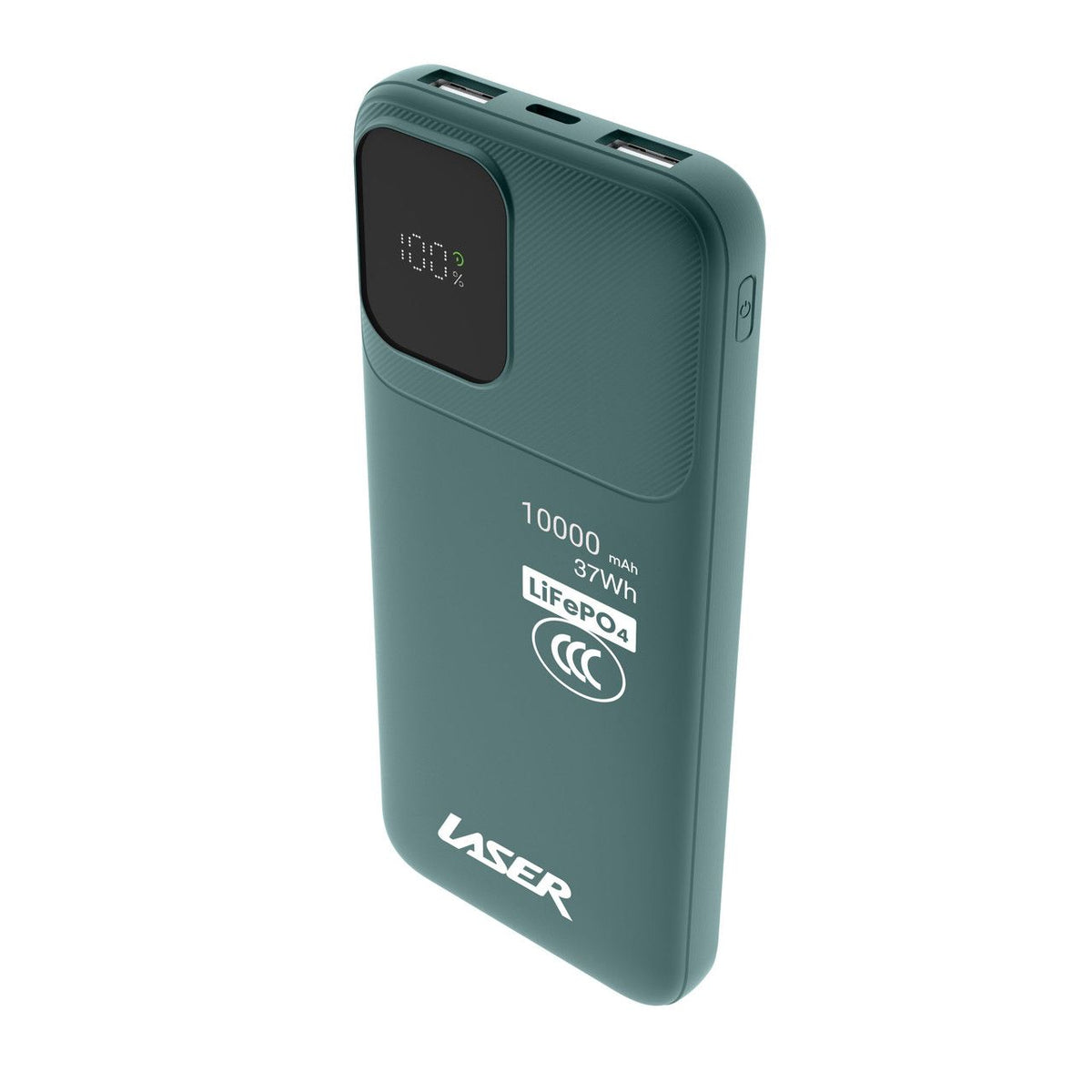 Laser 10000mAh LiFePO4 CCC Power Bank Deep Green