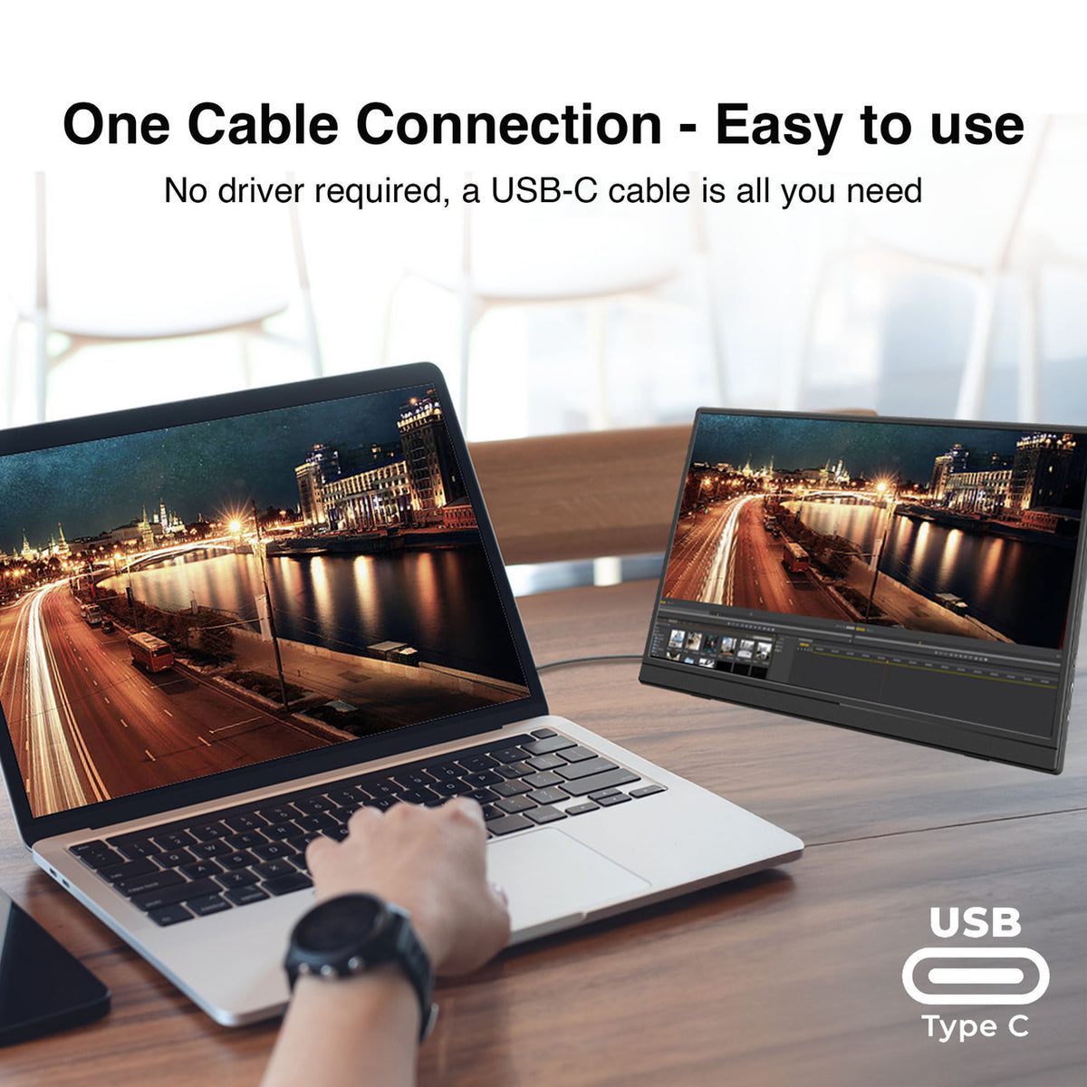 Laser 14 inch USB-C Portable Display