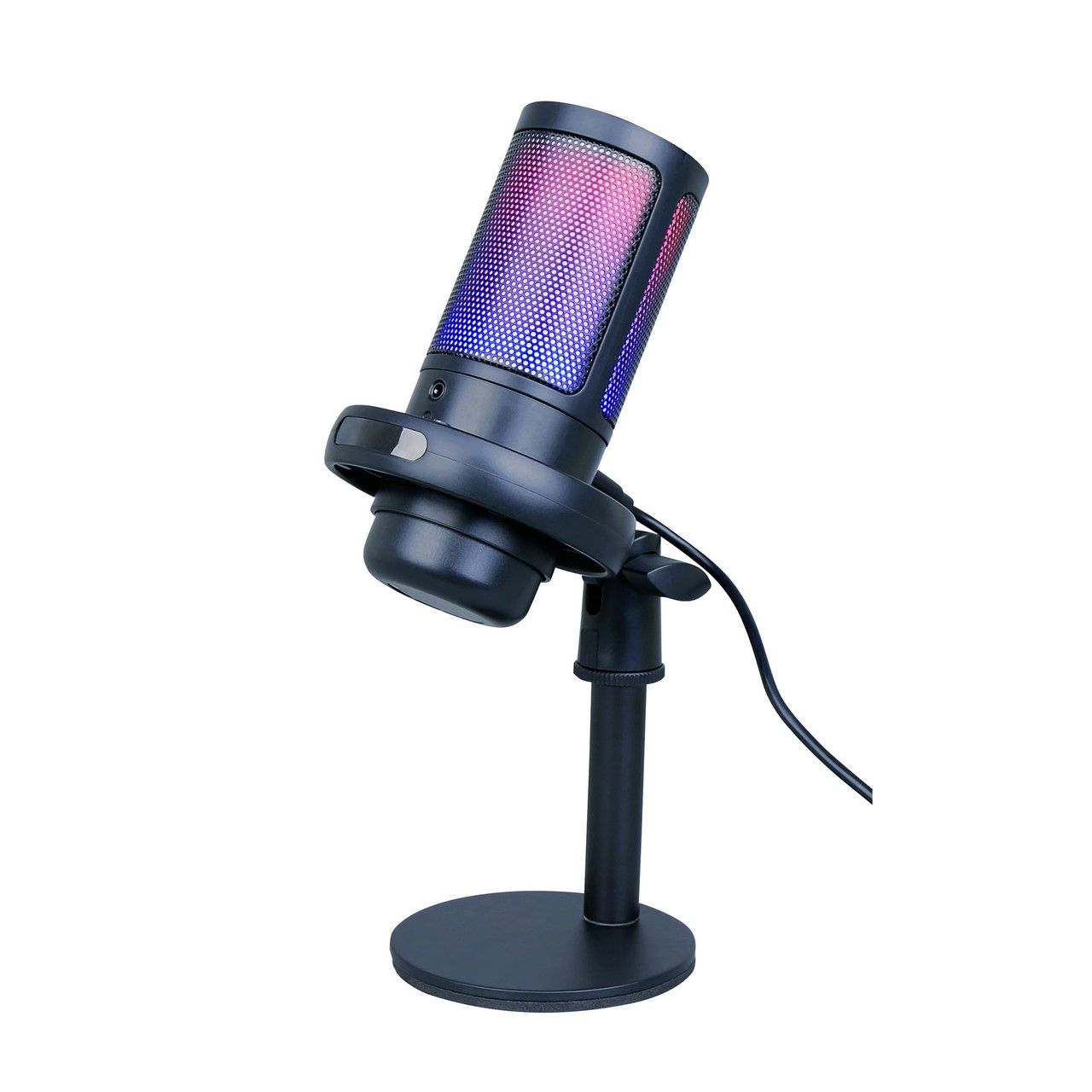 Laser RGB Streaming Microphone with Headphone Jack