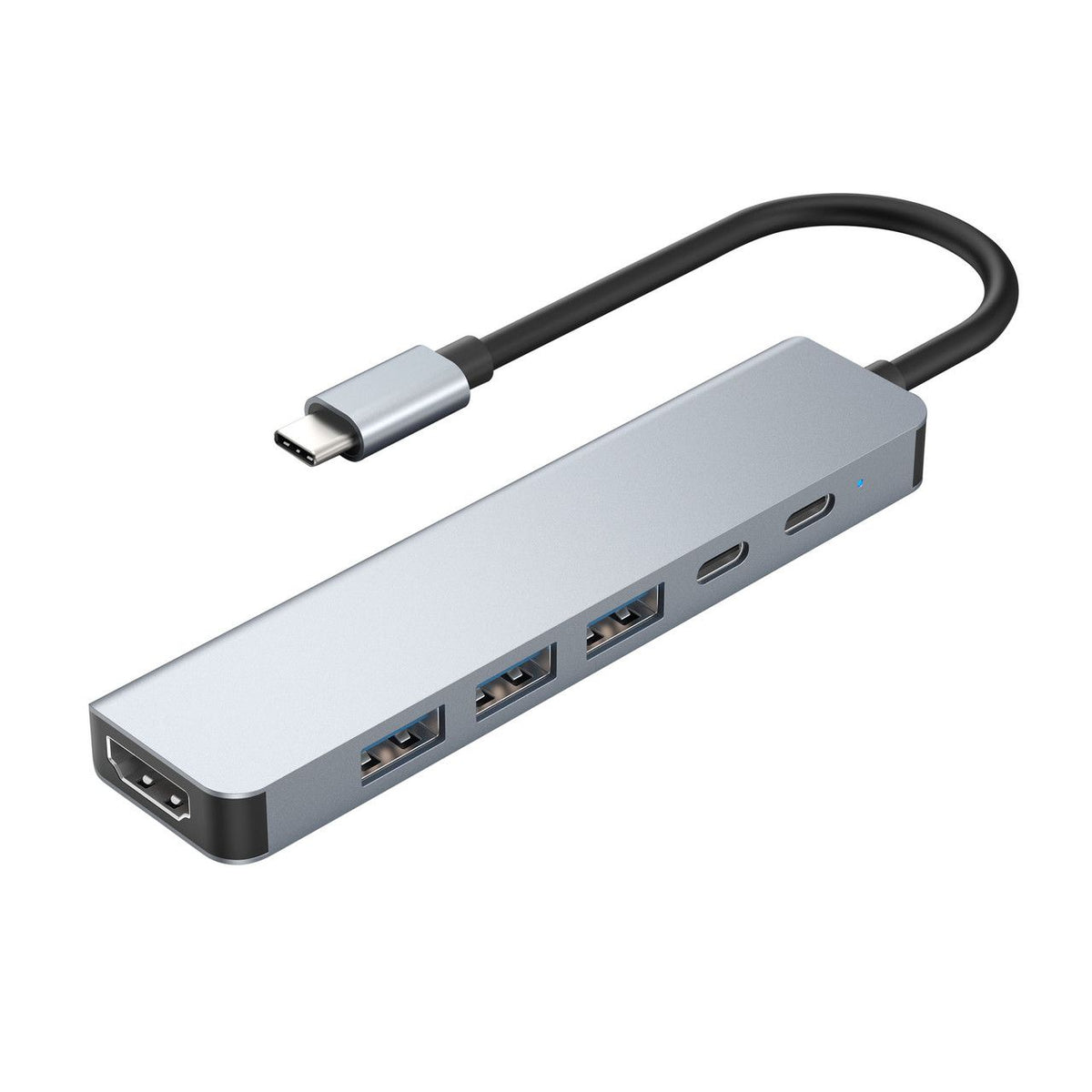 Laser USB-C 6-in-1 Multi-Port Hub with 4K HDMI and 100W PD Charging