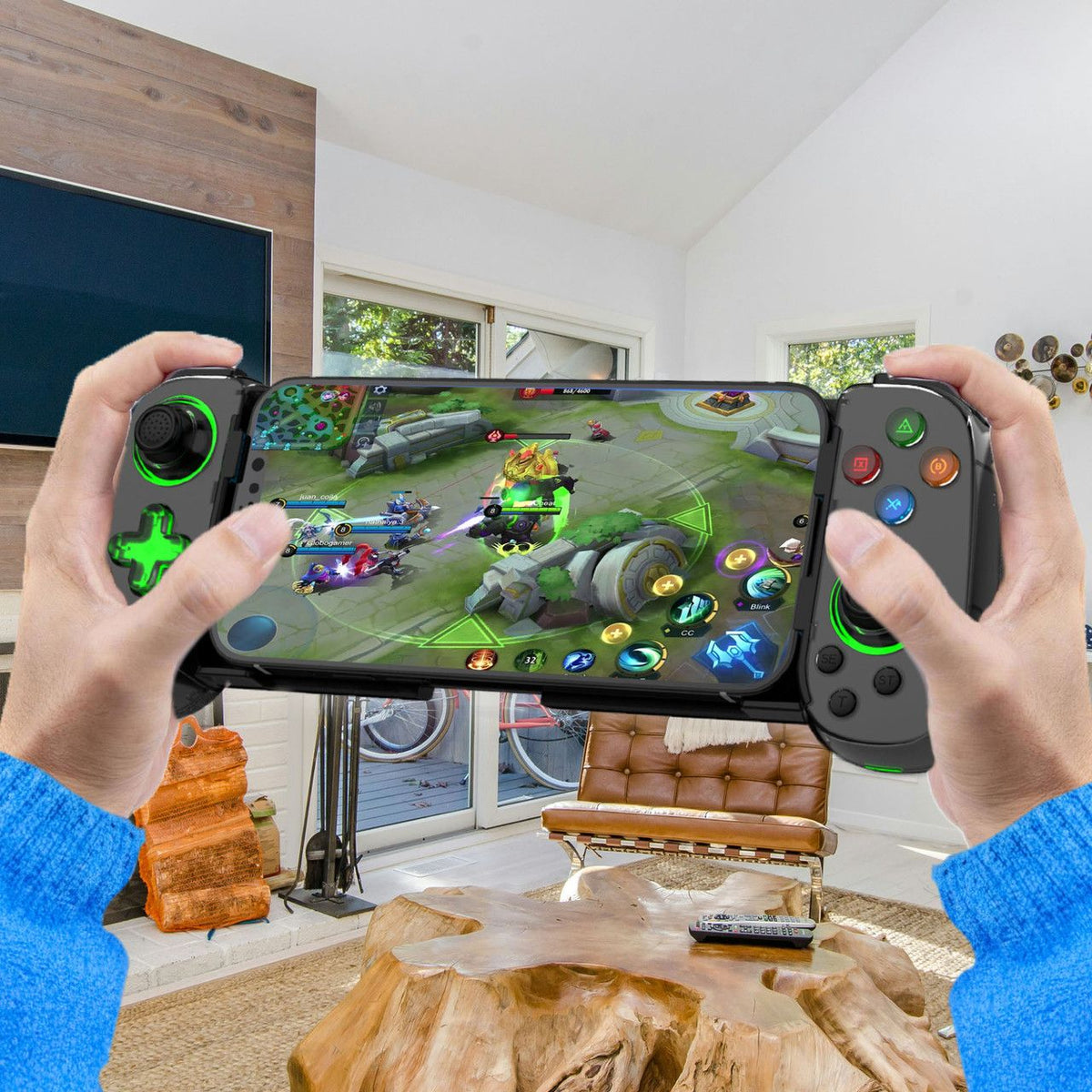 Laser Gaming Controller for Mobile Devices