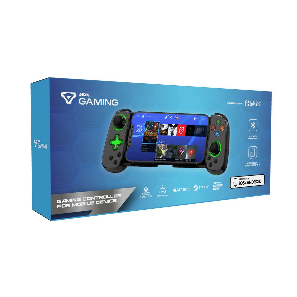Laser Gaming Controller for Mobile Devices