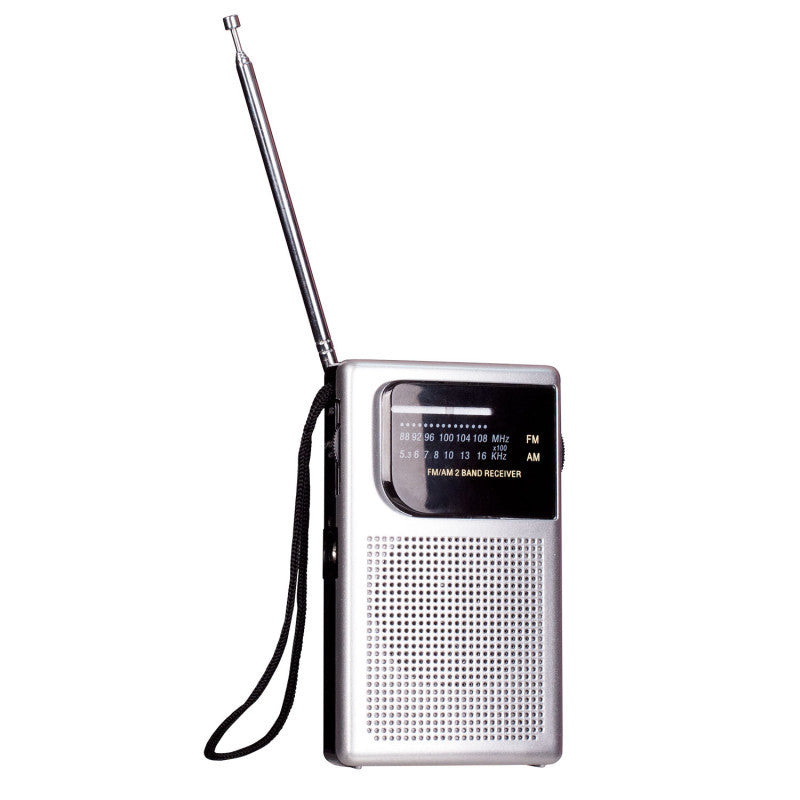 Laser Pocket Radio AM FM Built-in Speaker and Earphones Socket