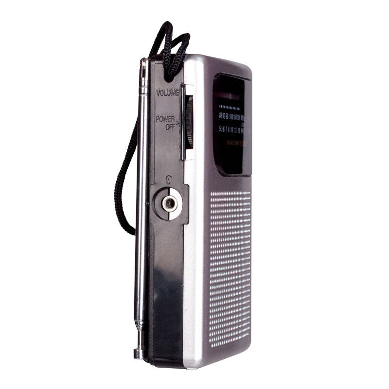 Laser Pocket Radio AM FM Built-in Speaker and Earphones Socket