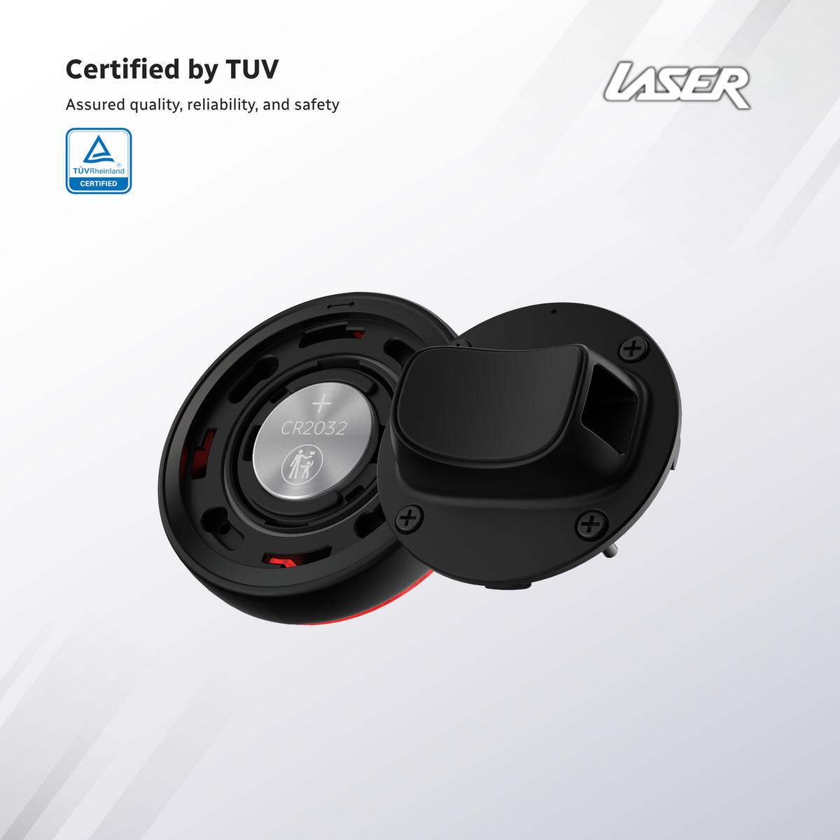 Laser Round Red Reflector Smart Tag