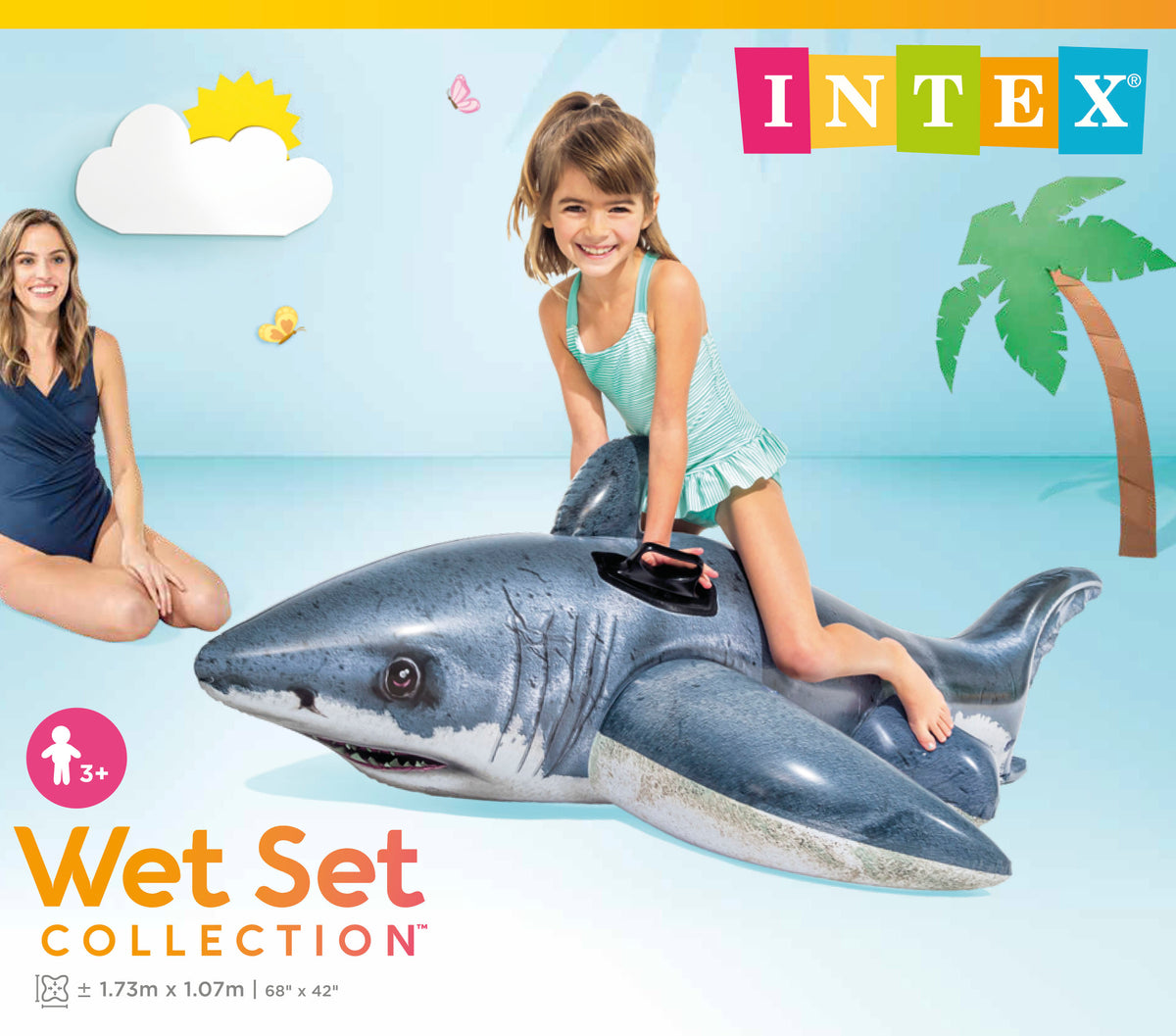 Intex Great White Shark Ride-On 57525