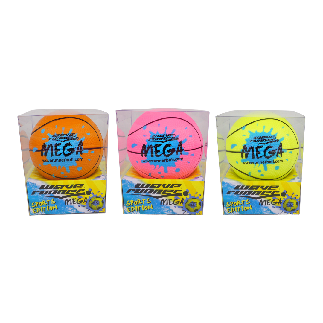 WAVE RUNNER MEGA SPORT BALL 9CM ASST - WR800B-SPT