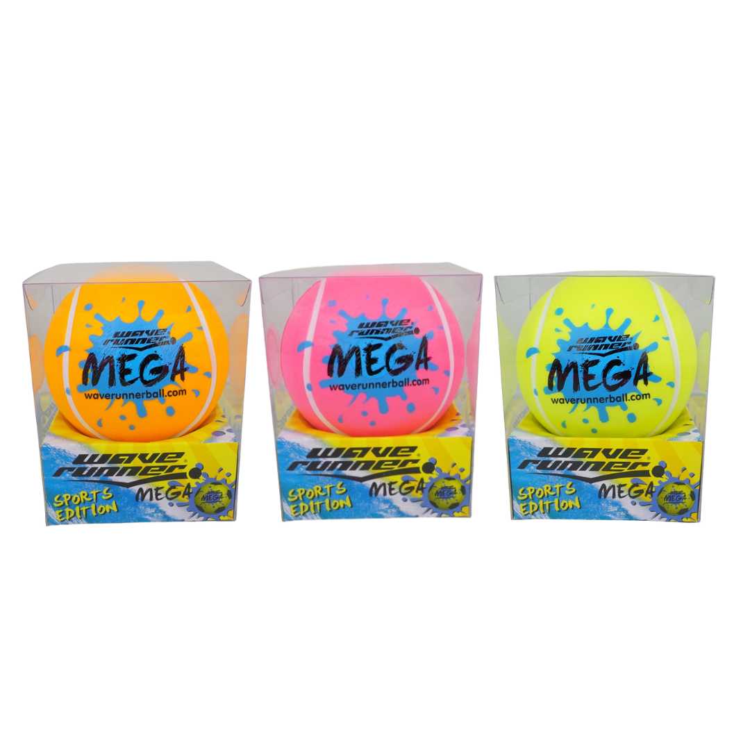 WAVE RUNNER MEGA SPORT BALL 9CM ASST - WR800B-SPT