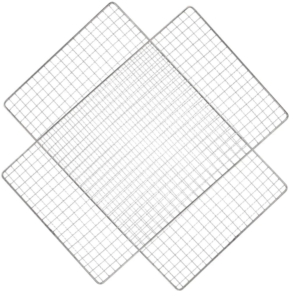 Samland 22x12cm BBQ Grill Mesh Fish Meat Rectangle Net Mat Barbec - V1060-GM2515
