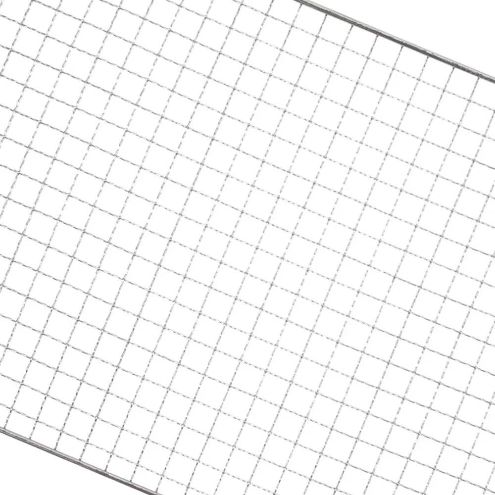 Samland 22x12cm BBQ Grill Mesh Fish Meat Rectangle Net Mat Barbec - V1060-GM2515