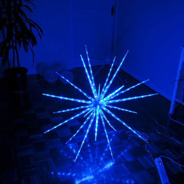 Samland 160 LED Blast Ice Star Ball Christmas Decoration Blue 122 cm Diameter