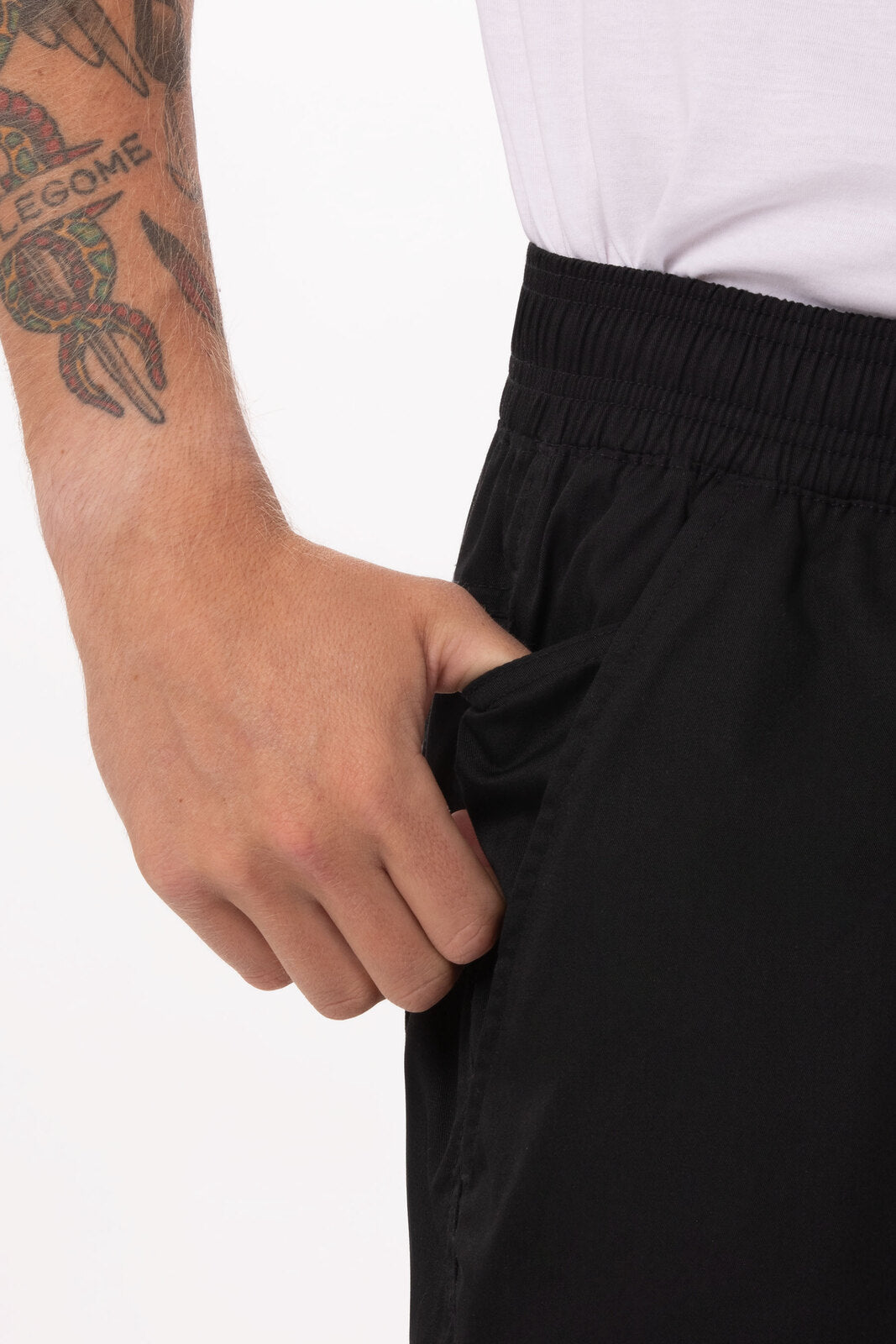 Lightweight Black XXL Baggy Pants by Chef Works