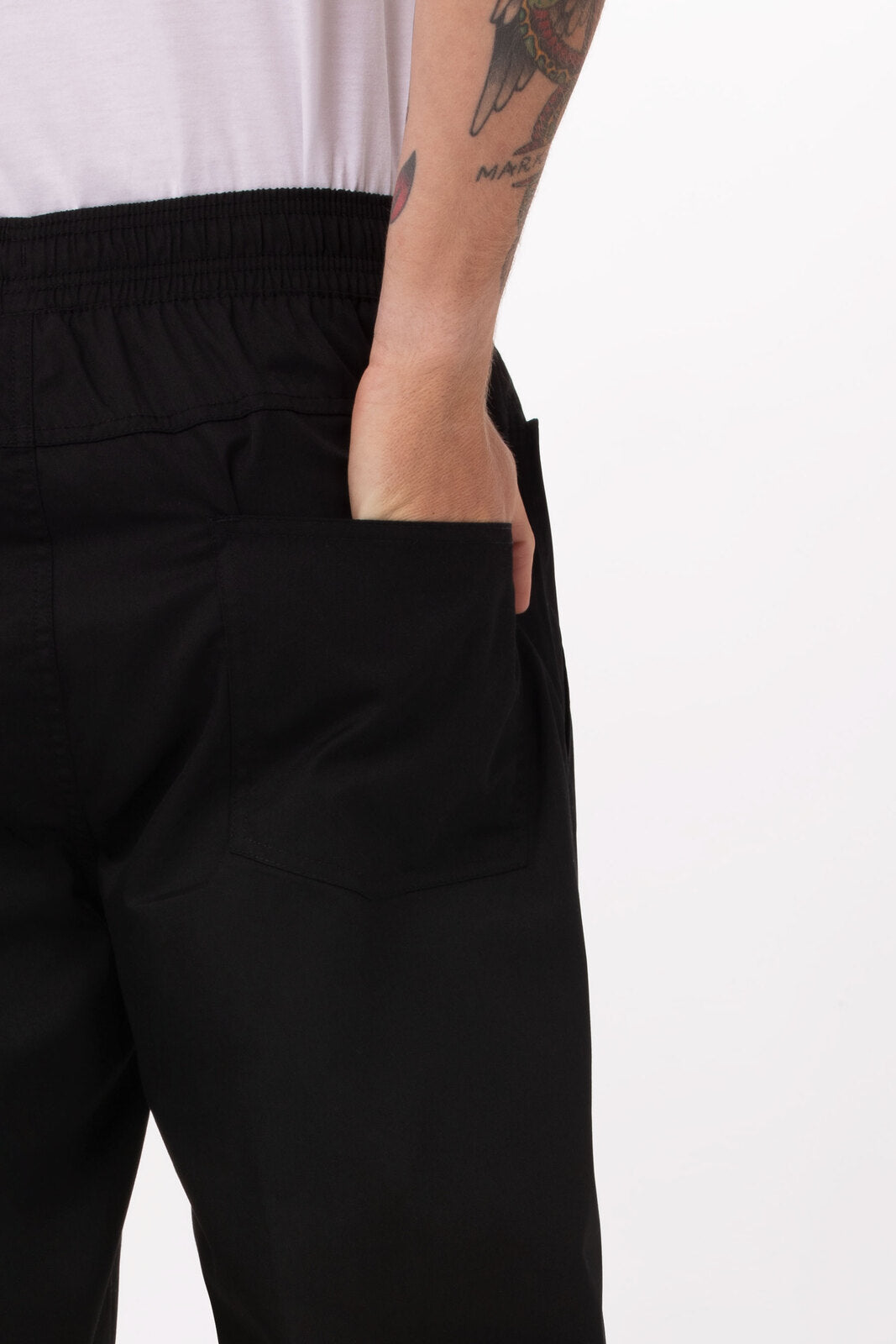 Lightweight Black XXL Baggy Pants by Chef Works