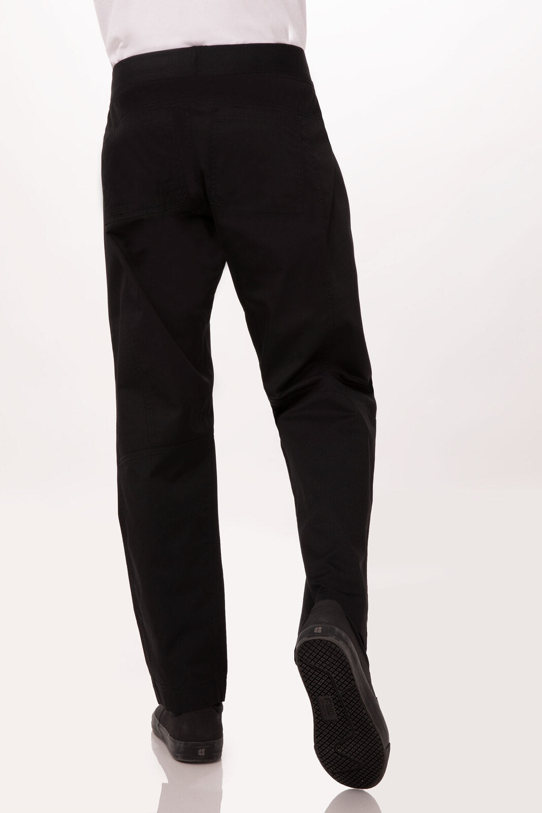 Lightweight Black M Slim Men's Chef Pants by Chef Works