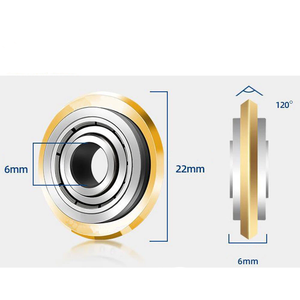 2PC Titanium Coated Rotary Bearing Cutting Wheel Tile Cutter Replacement Blade