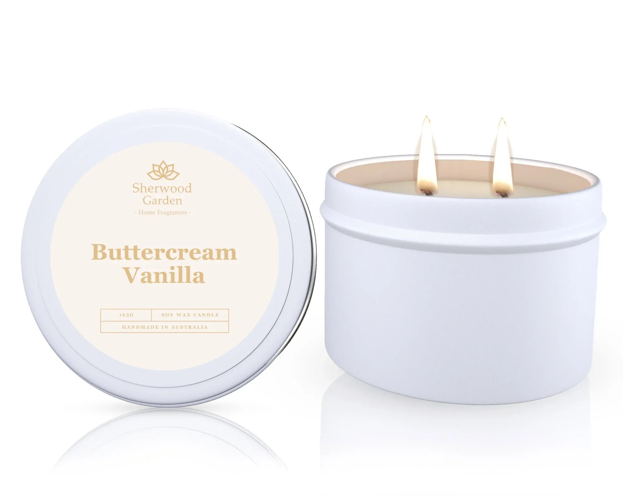 Buttercream Vanilla Soy Candle Tin 165g