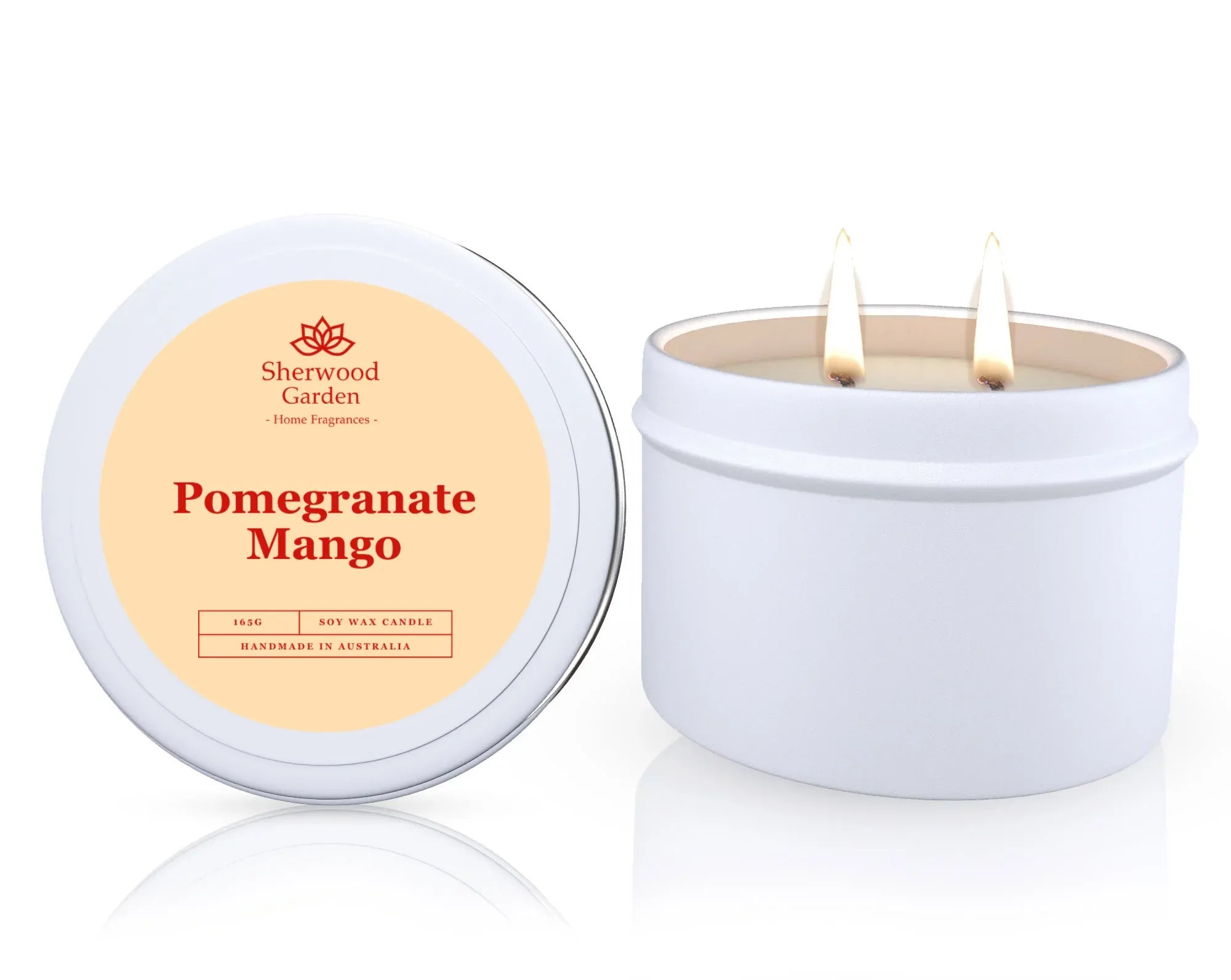 Pomegranate Mango Soy Candle Tin 165g
