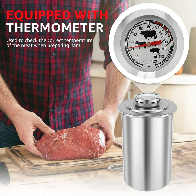 Stainless Steel Ham Maker with Thermometer