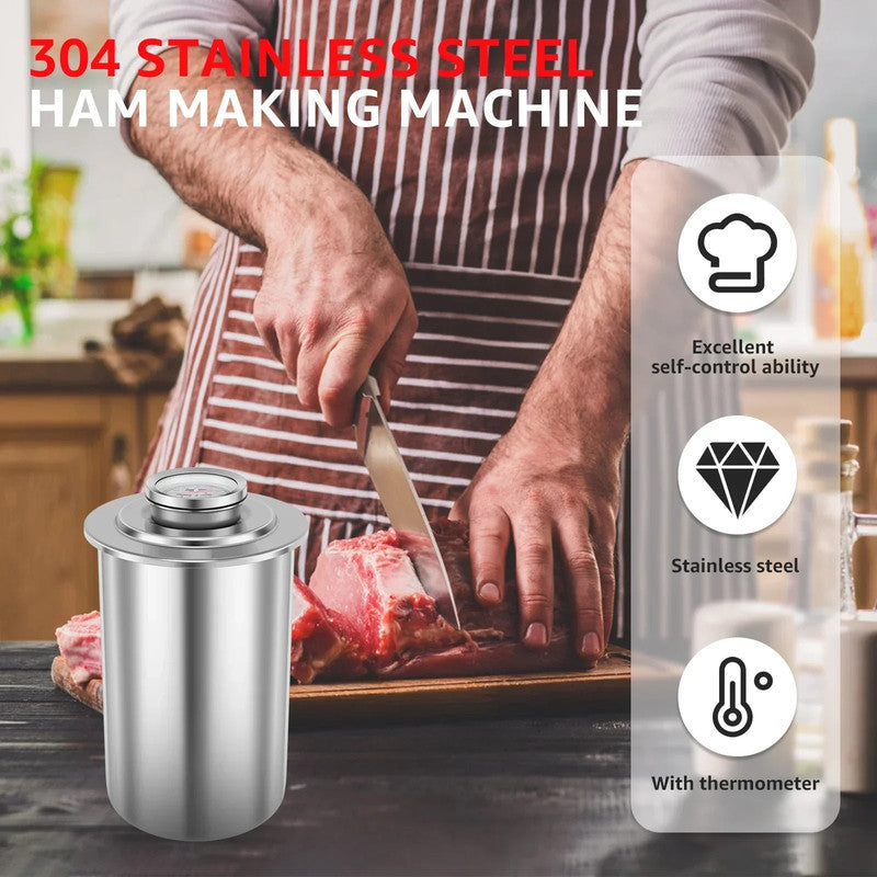 Stainless Steel Ham Maker with Thermometer