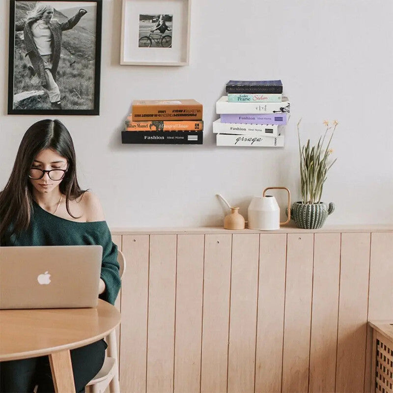 Floating Bookshelf Invisible Book Organizer