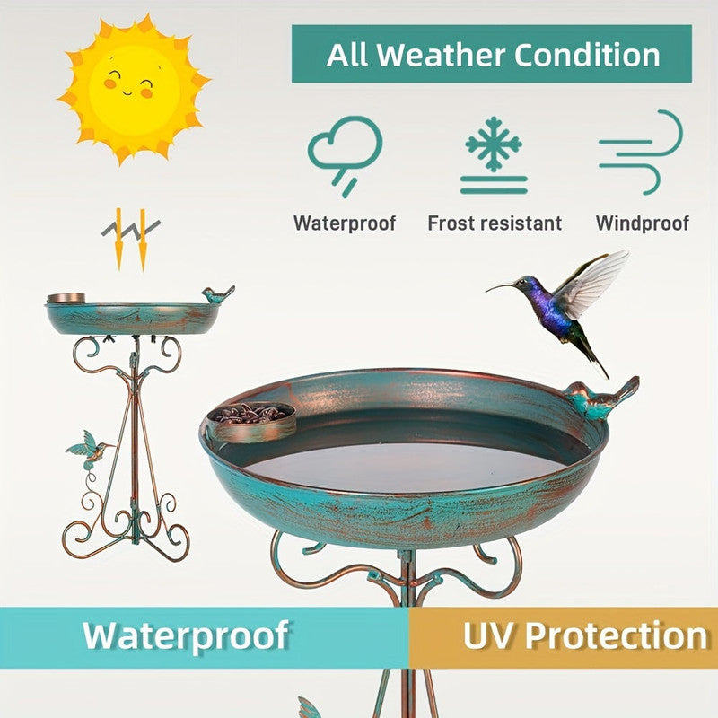 Bird Bath with Feeder Pedestal