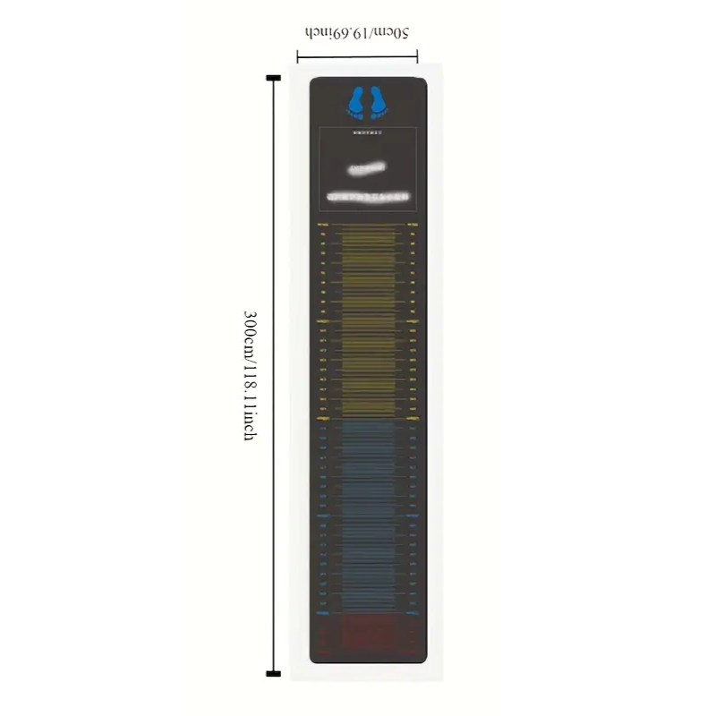 Jumping Test Fitness Mat with Measurement Guide