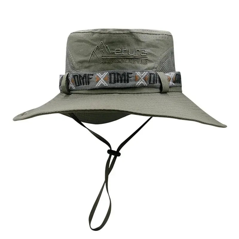 Mens Summer Bucket Hat UV Protection Wide Brim