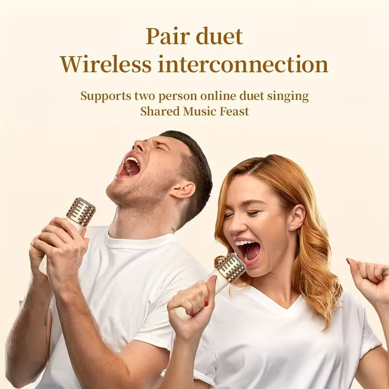 Mini Karaoke Machine with Wireless Microphones