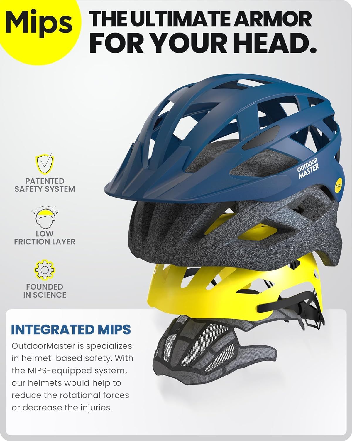 OutdoorMaster Bike Helmet Adult Men Women MIPS Certified Bicycle Helmet with
