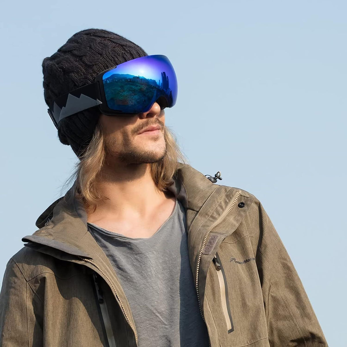 OutdoorMaster Ski Goggles PRO - Frameless, Interchangeable Lens 100% UV400 - 2