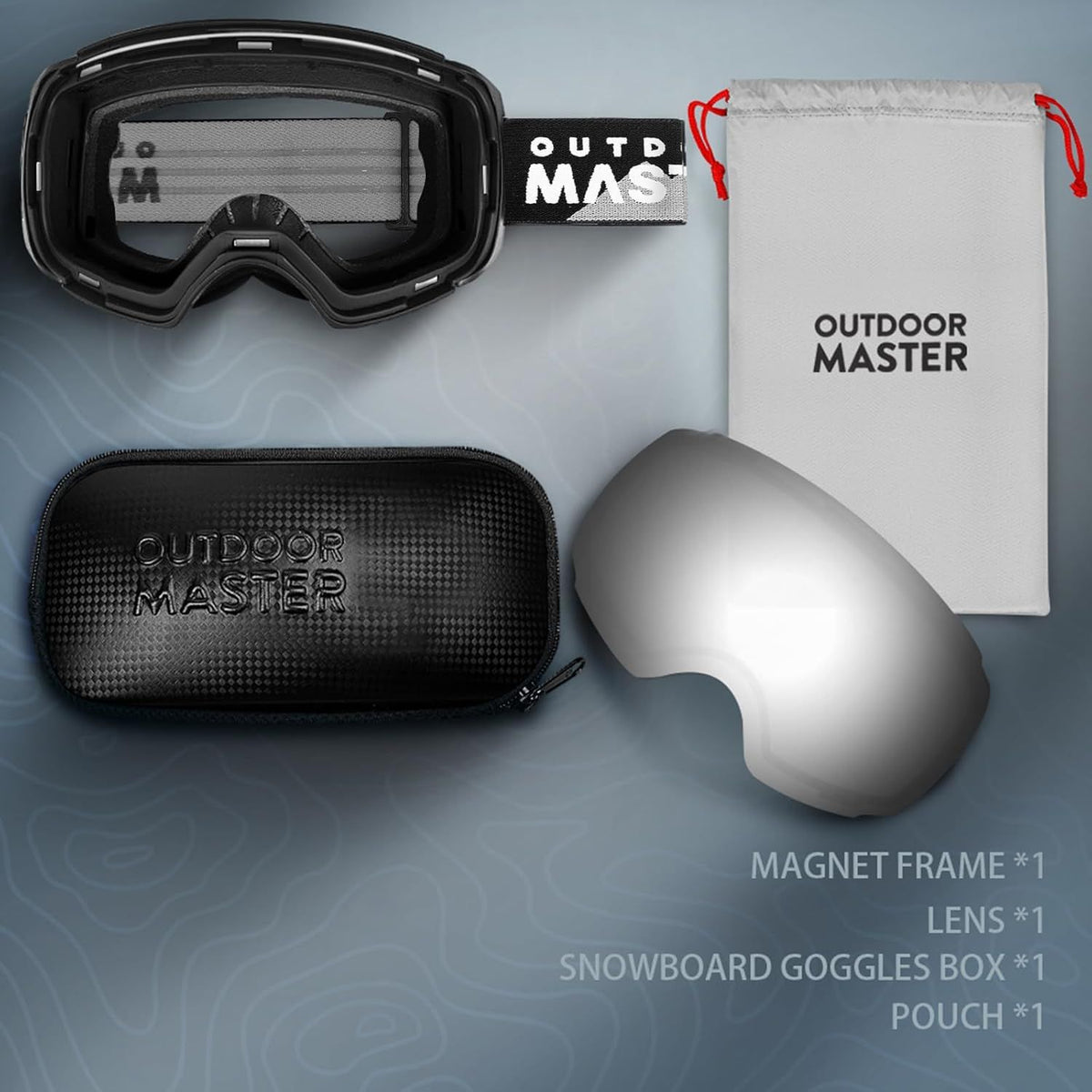 OutdoorMaster Ski Goggles PRO - Frameless, Interchangeable Lens 100% UV400 - 2