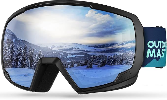 OutdoorMaster Kids Ski Goggles OTG Helmet Compatible, Anti - Fog Snow - 4