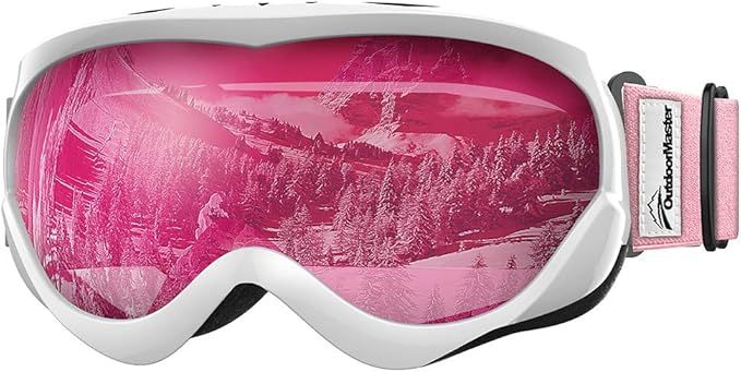 OutdoorMaster Kids Ski Goggles - Helmet Compatible Snow Goggles for Boys & - 6