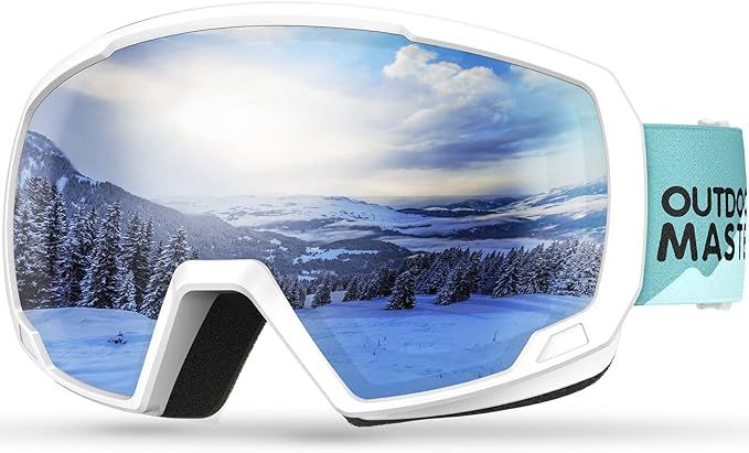 OutdoorMaster Kids Ski Goggles OTG Helmet Compatible, Anti - Fog Snow - 4