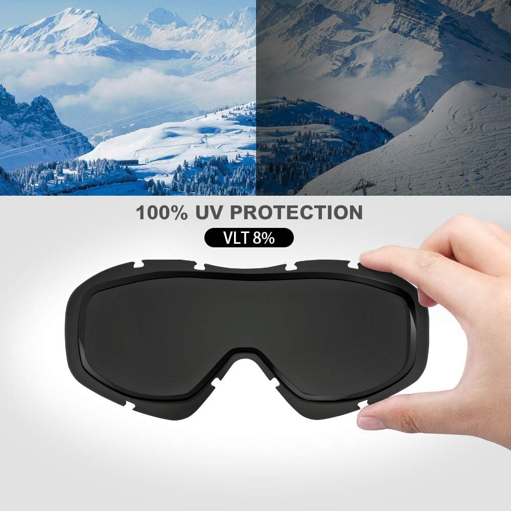 OutdoorMaster OTG Ski Goggles - Over Glasses Ski/Snowboard Goggles for - 5