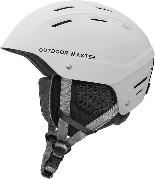 OutdoorMaster Kelvin II Ski Snow Sport Adjustable Snowboard Certified,14 White