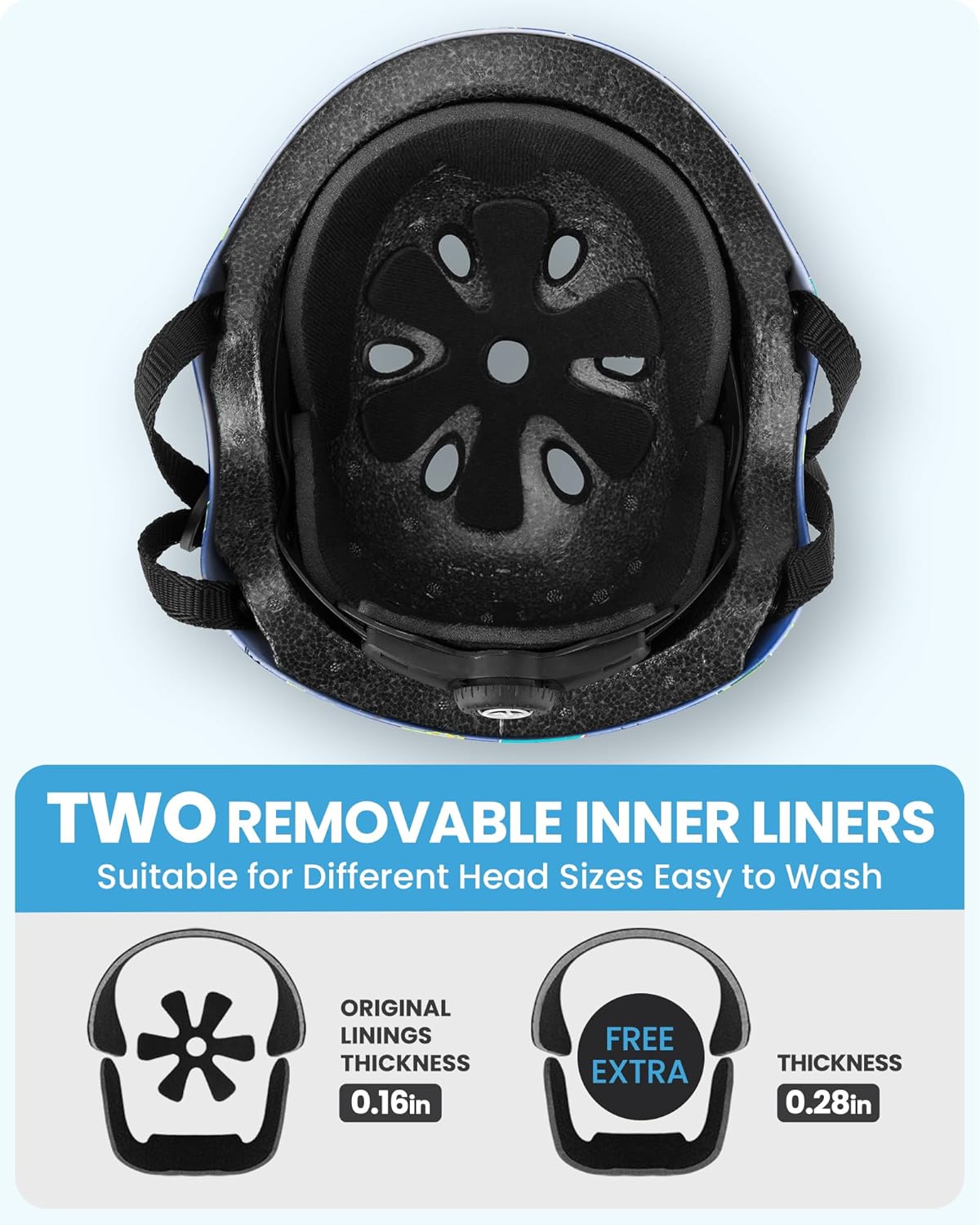 OutdoorMaster Youth & Kids Bike Helmet - Adjustable Multi - Sports - Large